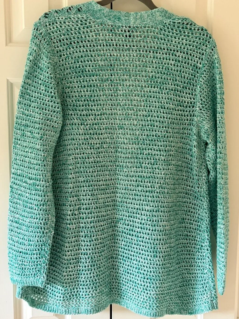 NWOT J. Jill Wearever  Set Cardigan Sz  L & Tank Sz MT Spray-Dyed  Green